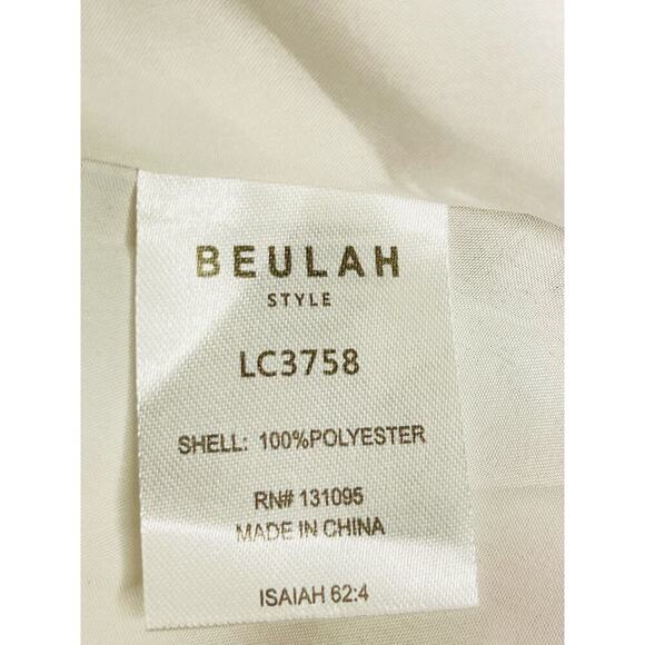 Beulah Style Ruffle Sleeve Gingham Tiered Dress size M - Picture 10 of 11